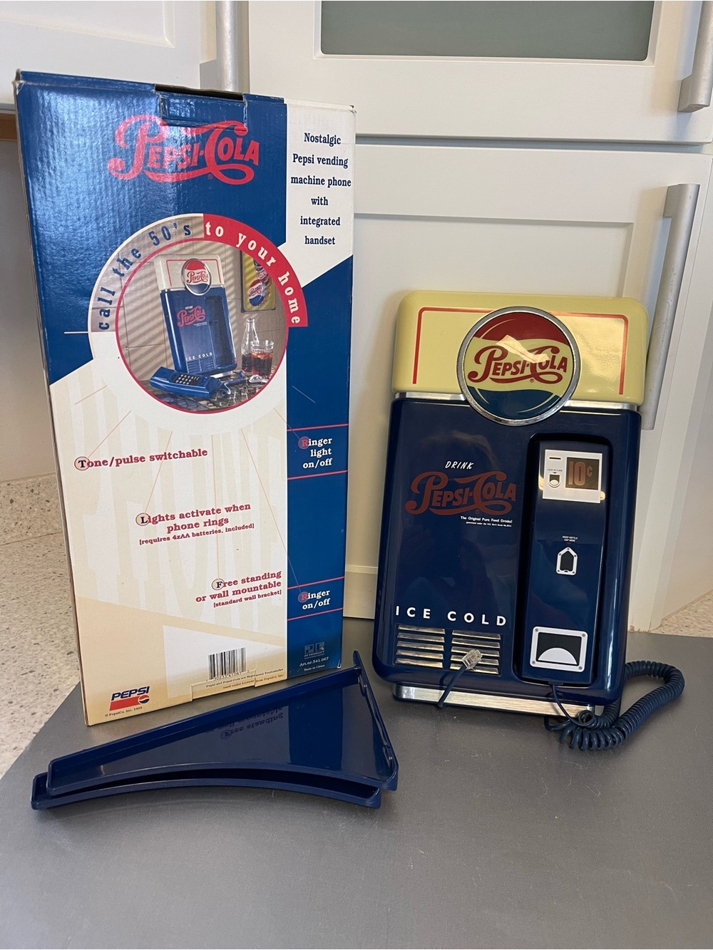Vintage 1995 NOS Pepsi-Cola Retro Vending Machine Land Line Wall Phone w/Box NIB